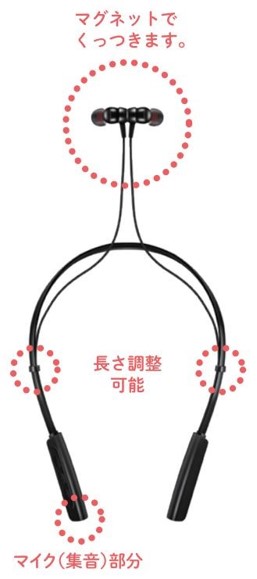 首かけ式で紛失しにくい