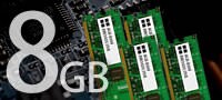 大容量「8GB」メモリ内蔵