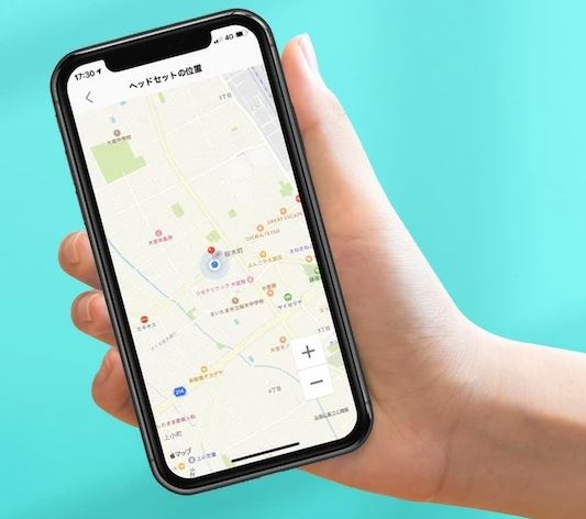 アプリで位置検索