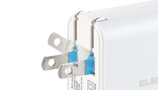 絶縁キャップ付きのコンセントプラグ