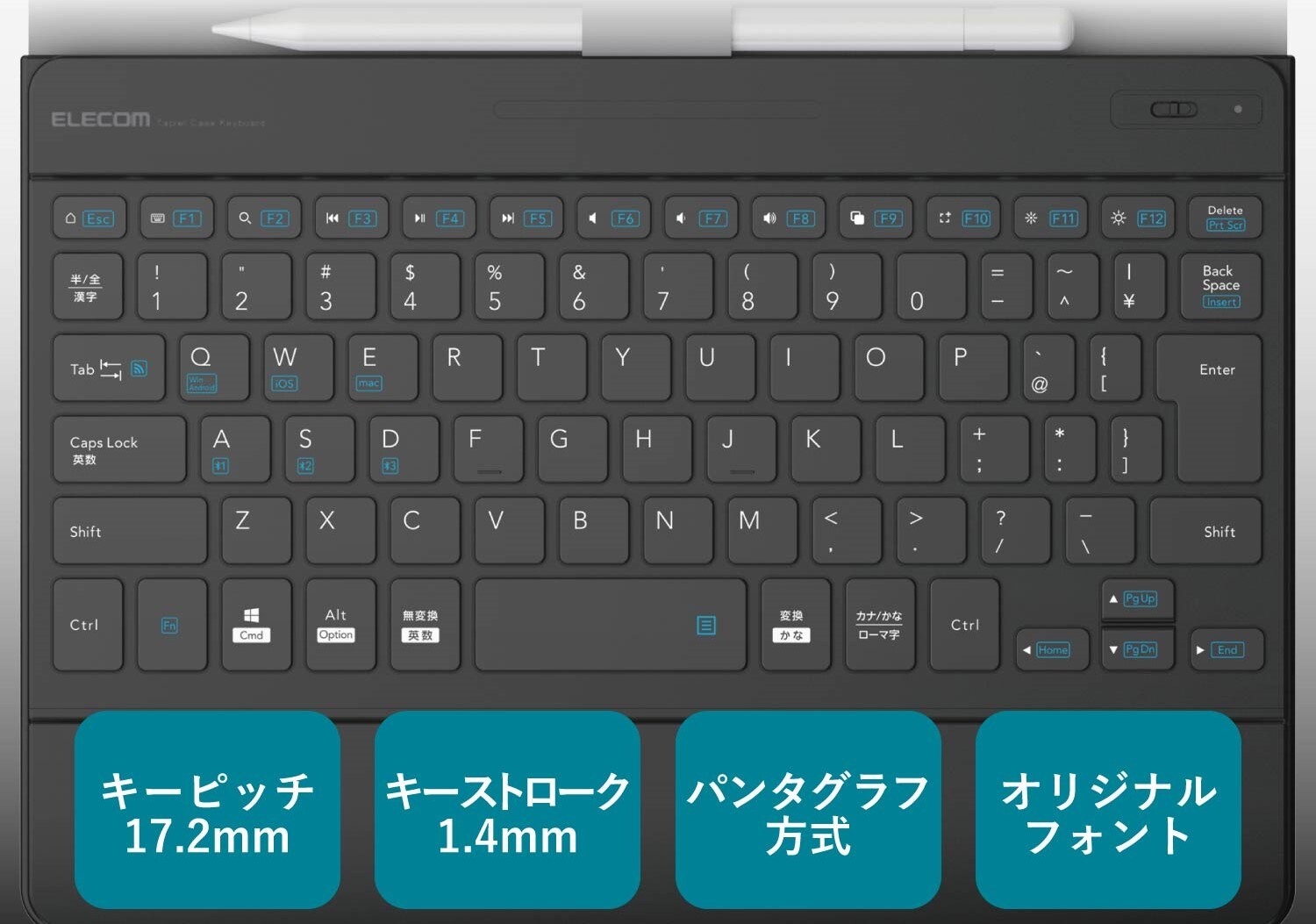 マルチファンクションキー搭載