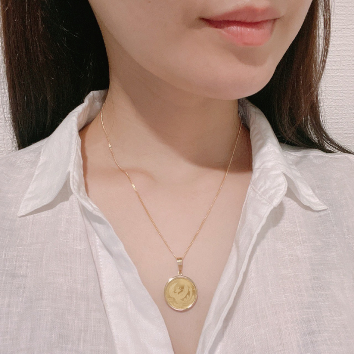 1/10オンス金貨　着用