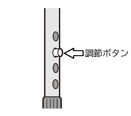4段階に高さ調節できる