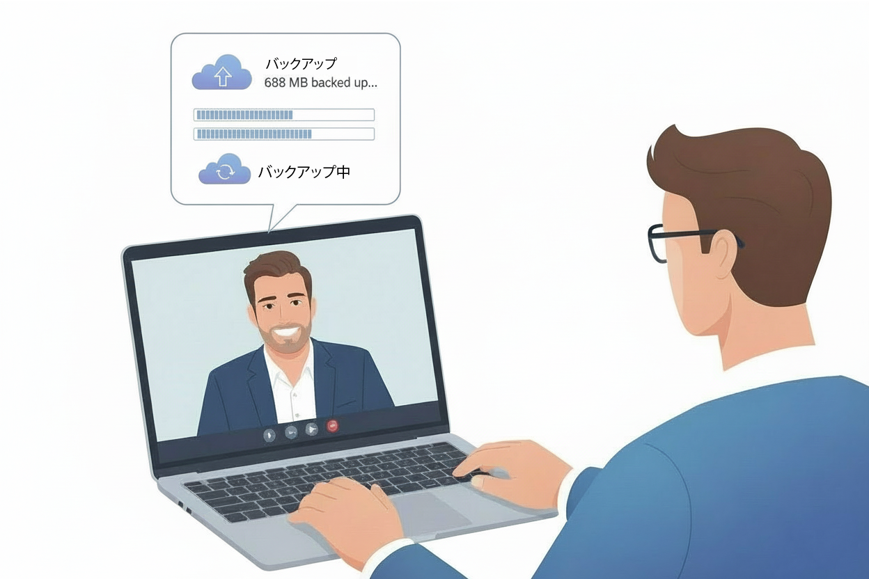 バックアップ中も作業可能
