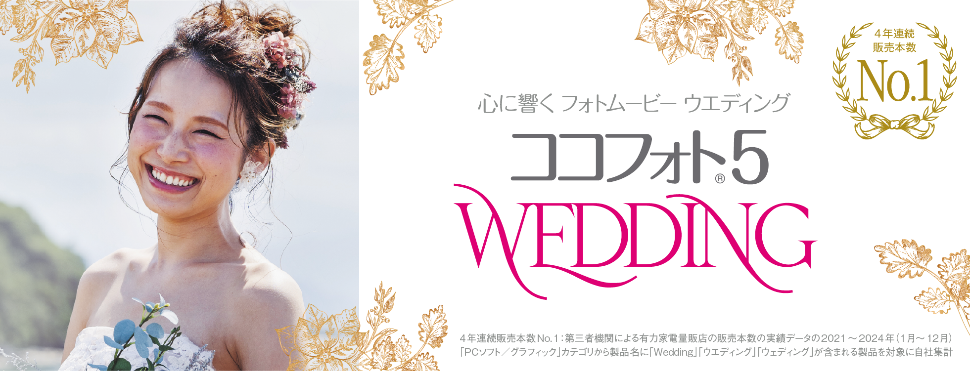心に響くWeddingフォトムービー5｜ソースネクスト