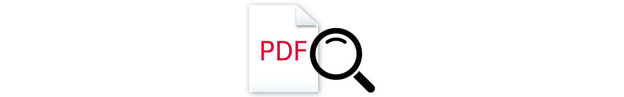 PDFを検索しているイラスト