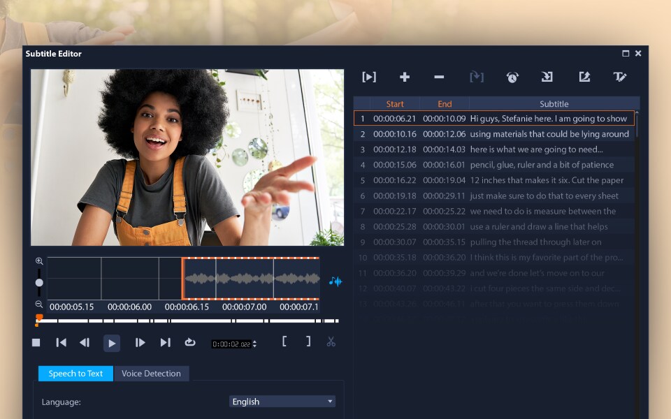 音声をテキスト変換