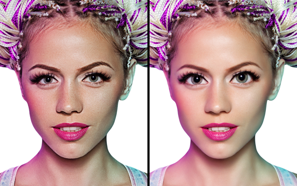 顔のエフェクトを調整