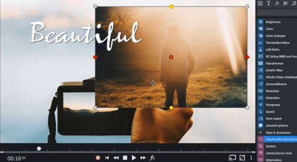 プレビューのズームと編集