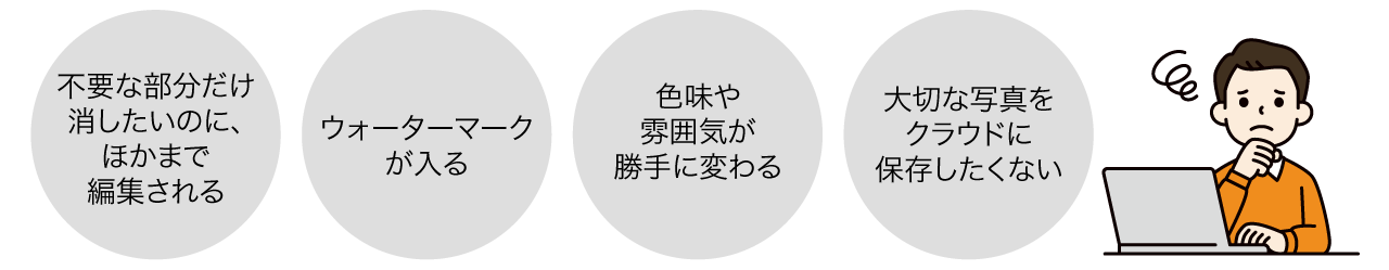 AI画像補正でよくある悩みを解決