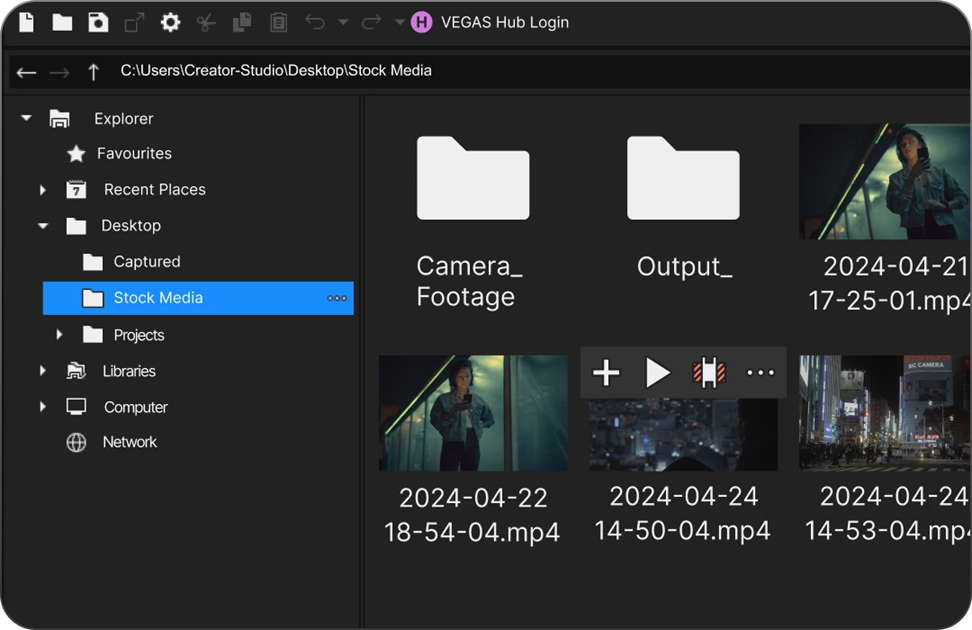 メディアマネージャによる管理