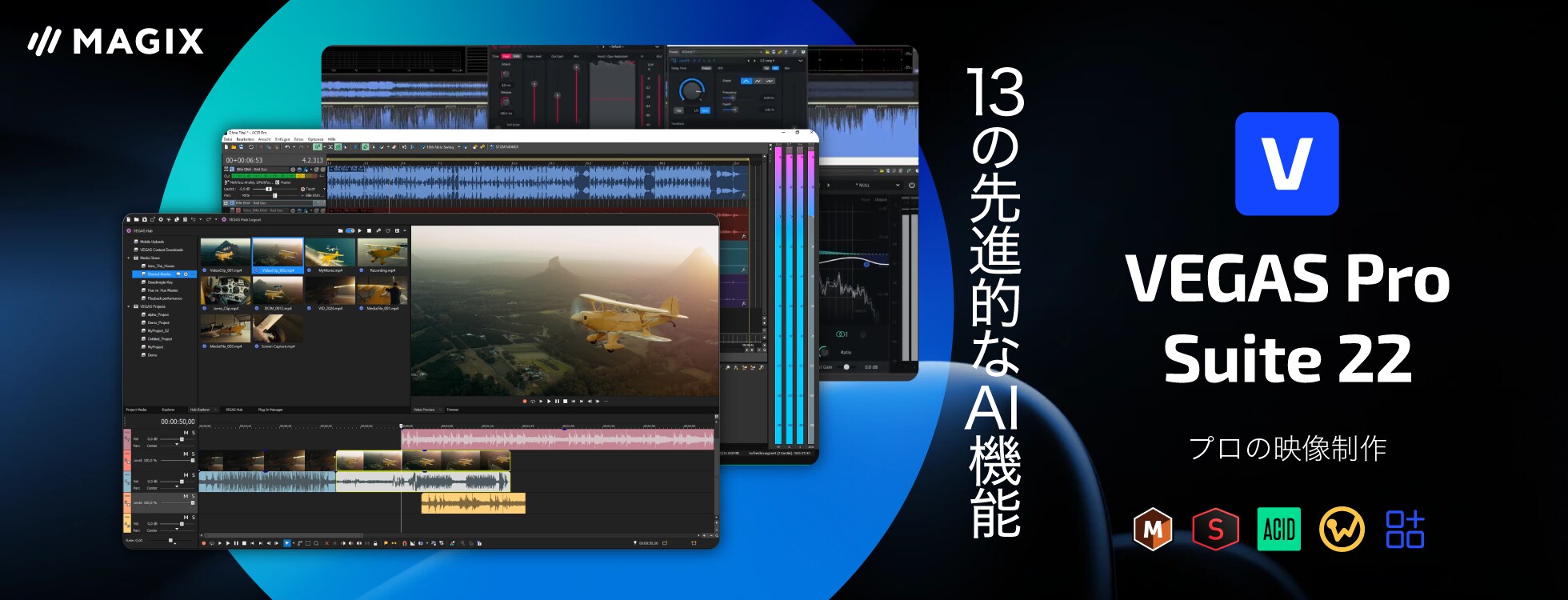 VEGAS Pro Suite 22 - プロの映像制作ソフト