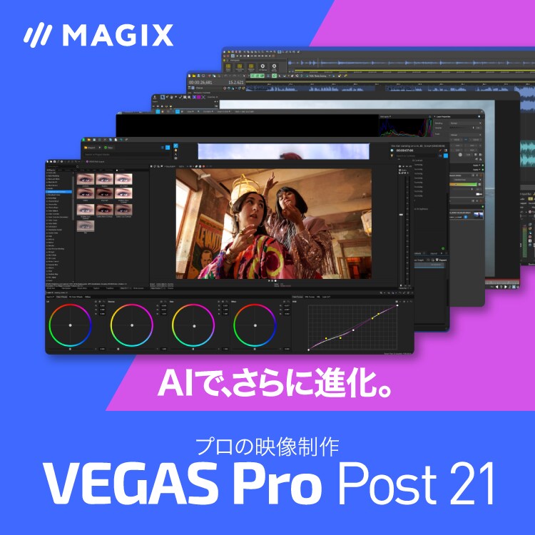 VEGAS Pro Post 21 - プロの映像制作ソフト