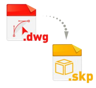 DWGからSketchUp形式への変換