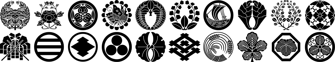 1,200点の家紋を収録