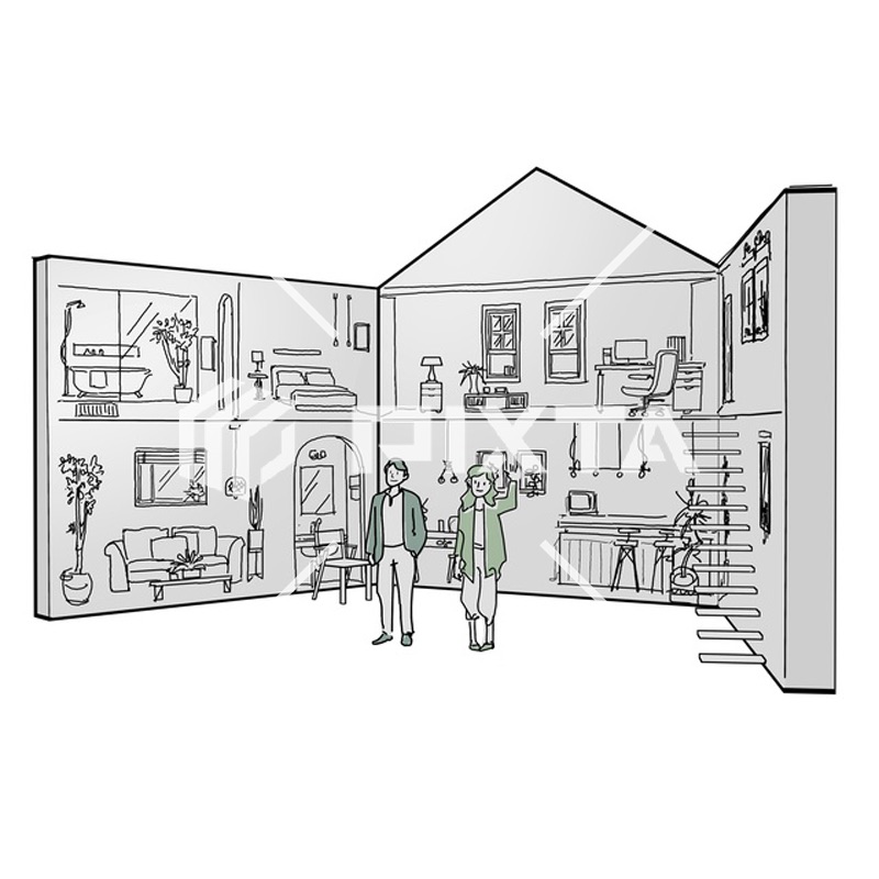 住宅・インテリア（イラスト2000点）