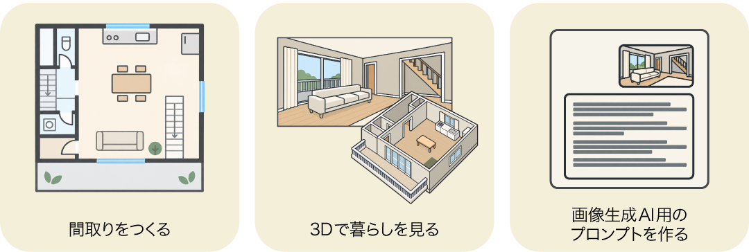 家を建てる前に、 暮らしが
