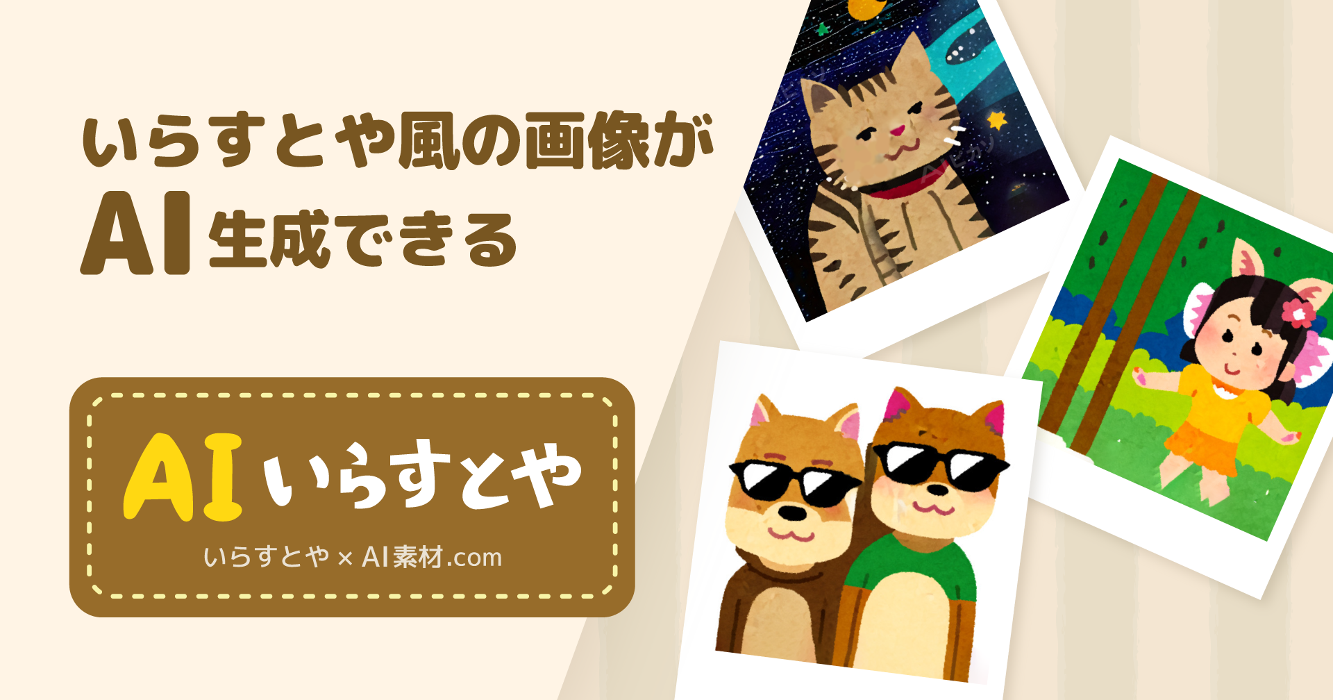 あの「いらすとや」風のイラストも生成できる