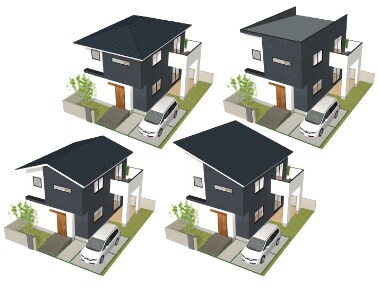 屋根の自動作成
