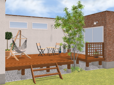 ウッドデッキの作成