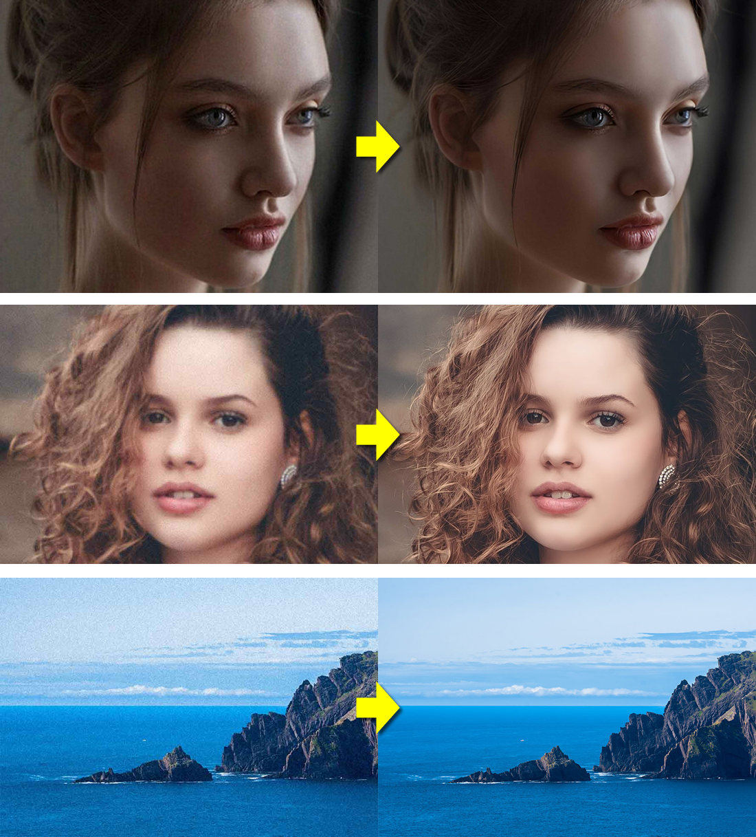 低解像度の写真も美麗に