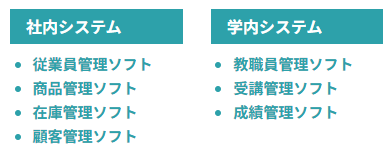 本シリーズで学べるシステム