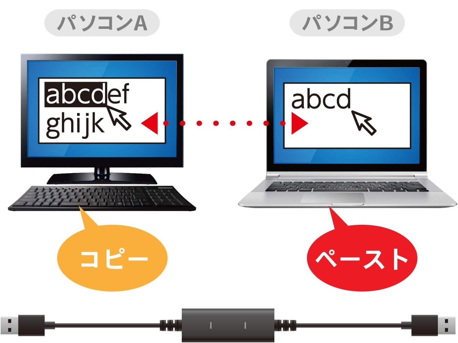 テキストのコピー＆ペーストも可能