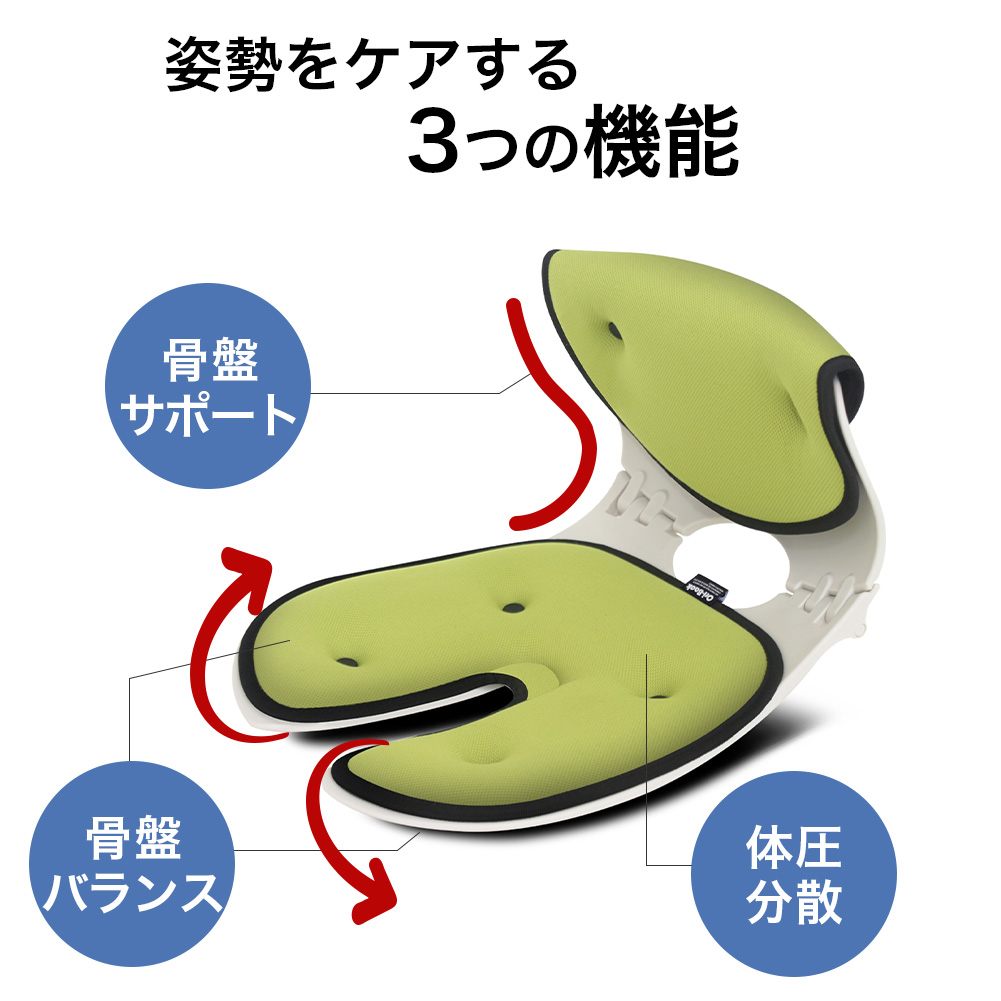 骨盤サポートオリバックチェア ‐ 座るだけで姿勢矯正 ‐｜ソースネクスト