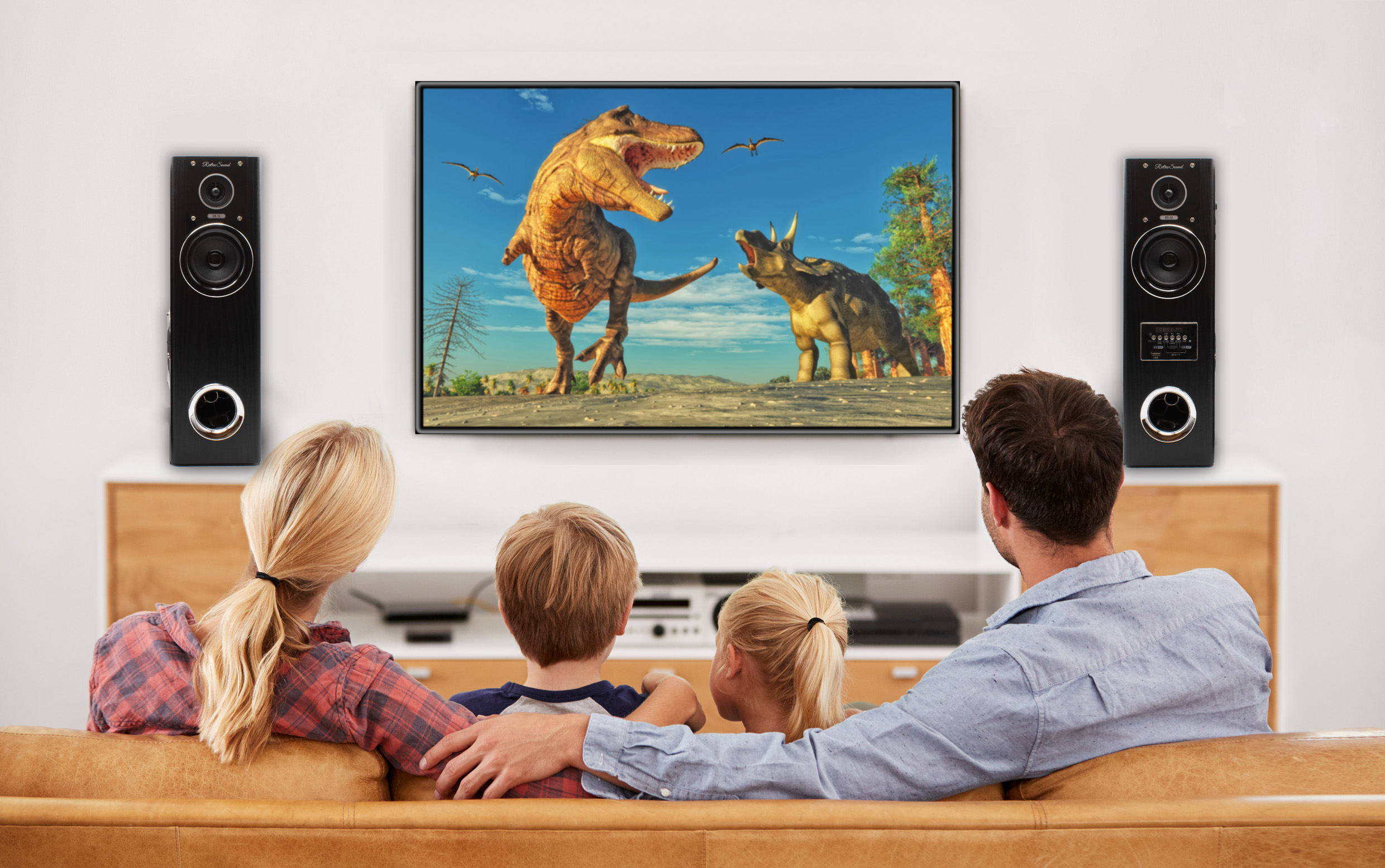 最大80W出力の大迫力サウンド