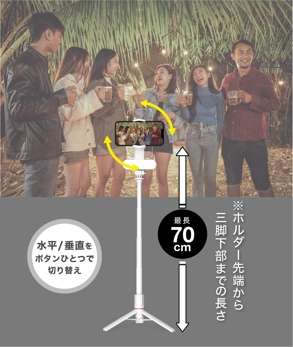 自立して三脚にもなる