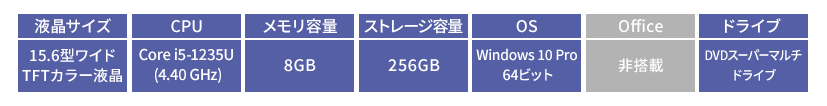 スペック表