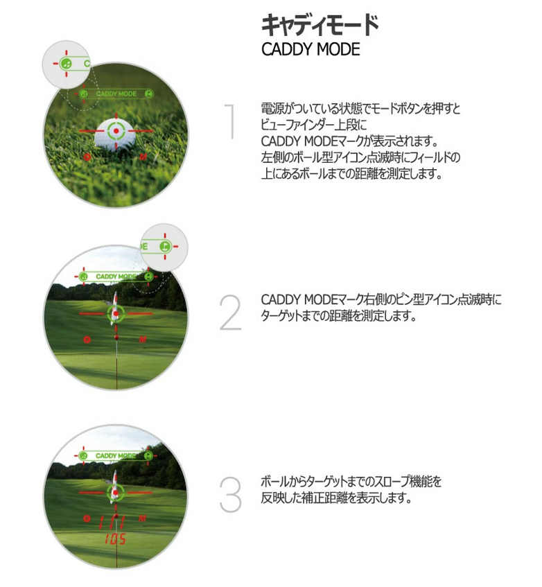 3次元ゴルフ用レーザー距離計 CaddyTalk CUBE｜ソースネクスト