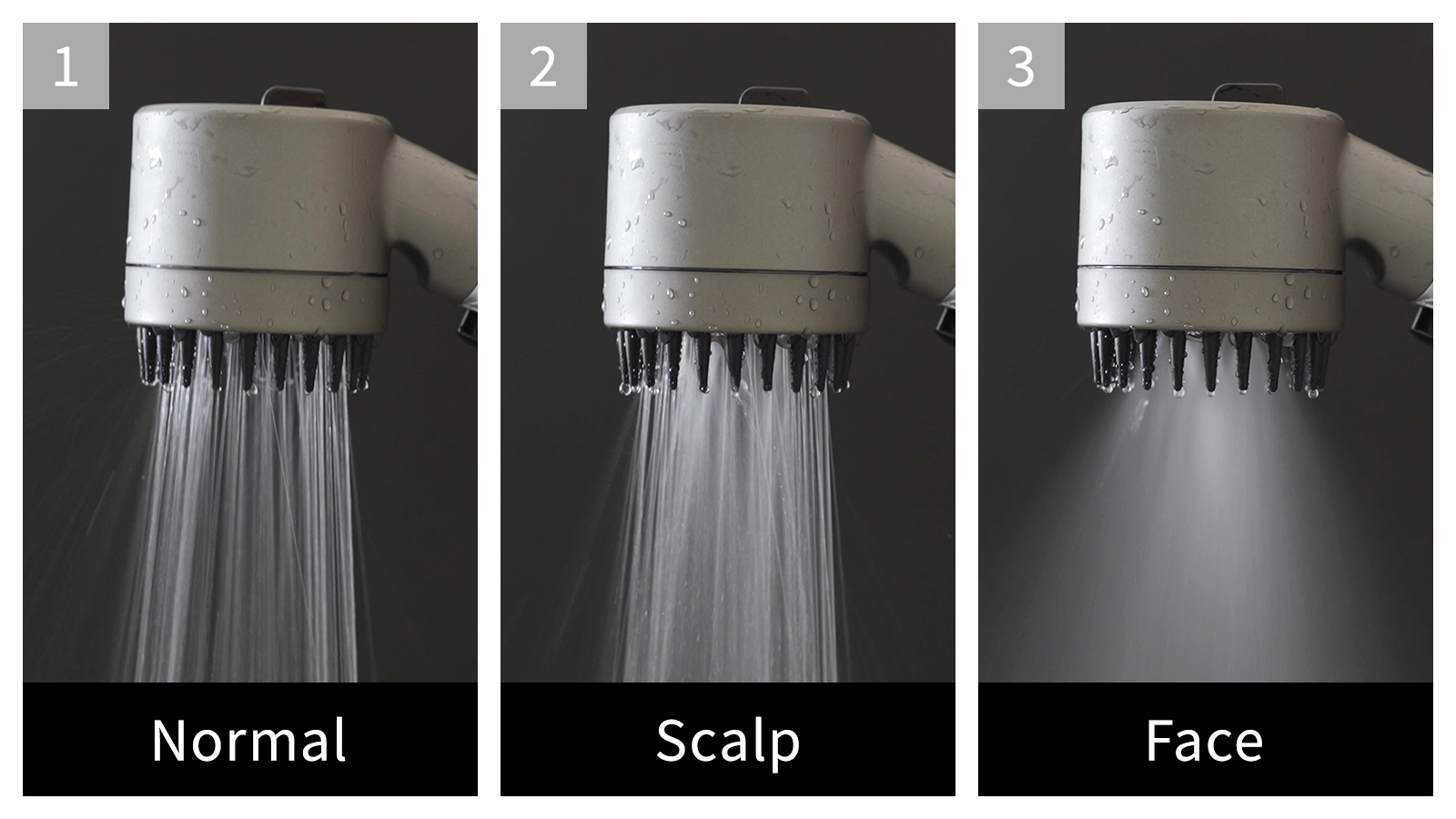 3つの洗浄モード