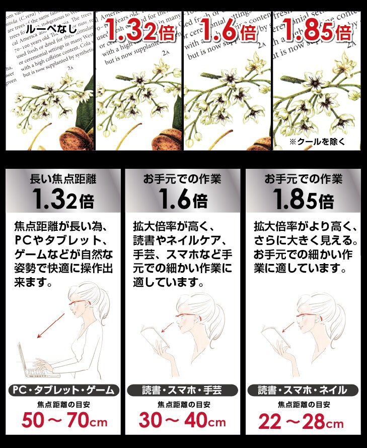 選べる拡大率