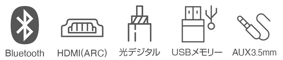 機器にあわせてさまざまな接続方法に対応