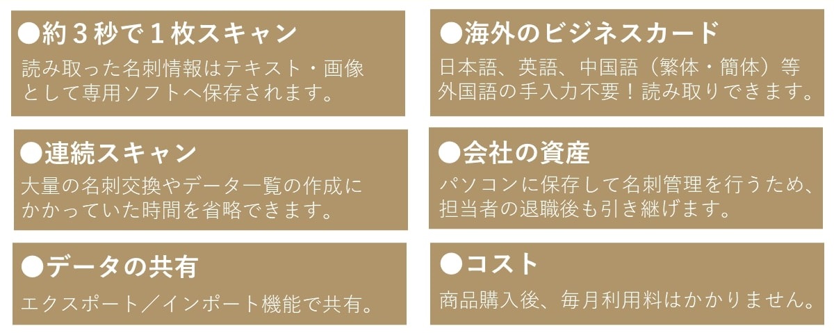 WorldCard Proで問題解決！