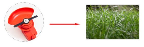 柔らかい草や芝生に「ナイロン刃」