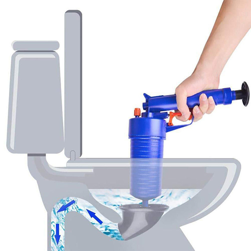 詰まった汚れを空気で飛ばす