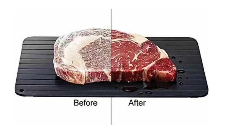 凍っている食材を置くだけで自然解凍