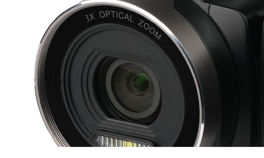 広角22mmからの光学3倍ズーム