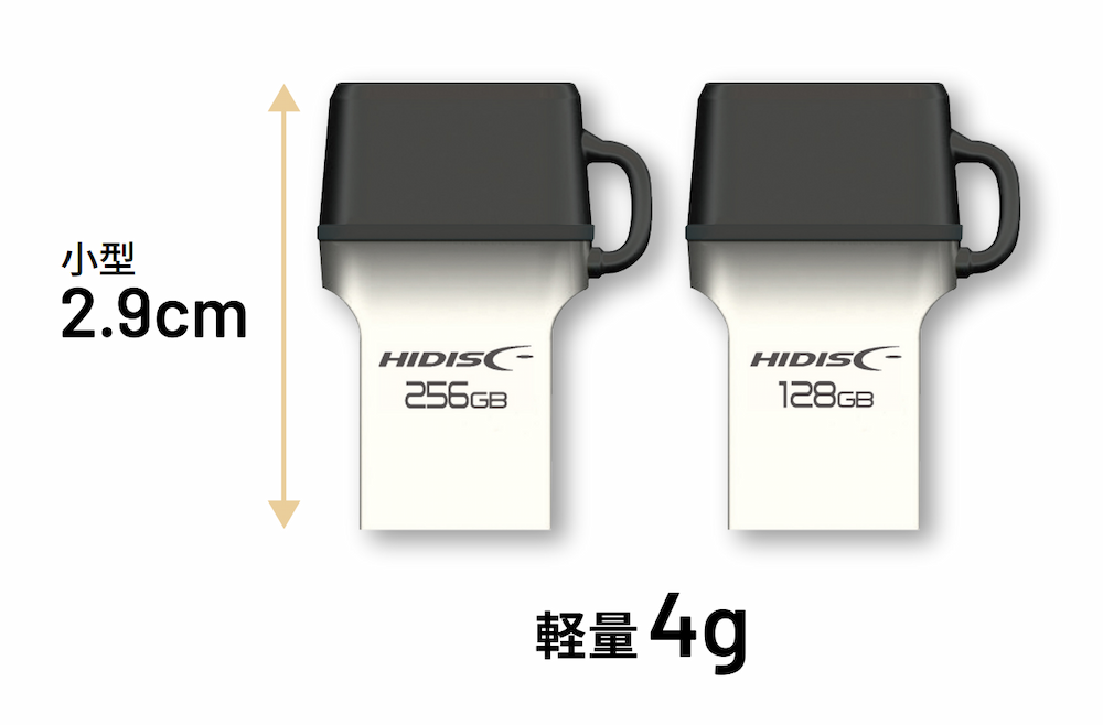 持ち運びに便利なコンパクトサイズ