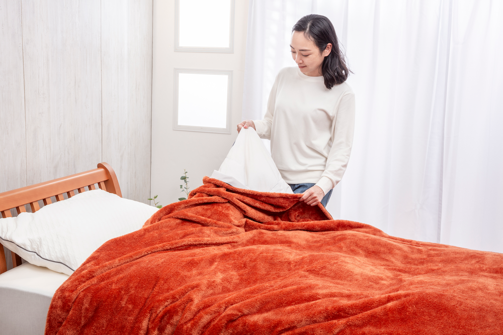 1枚2役の掛け布団カバー