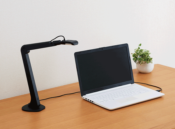 パソコンに繋ぐだけ、手軽にセッティング