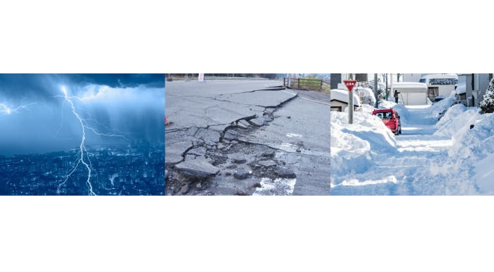 台風・大雪・地震などの災害時の備えに