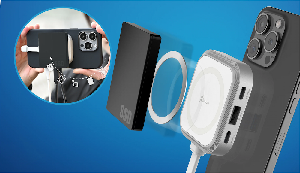 表裏マグネット搭載、付属の金属リングを使って何でも固定可能