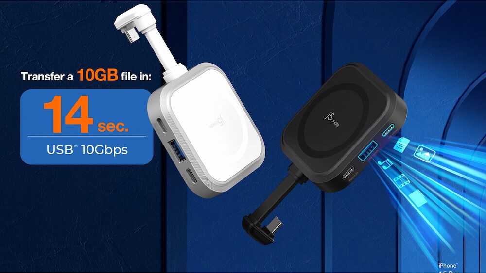 USB3.2 Gen2 10Gbps高速データ転送