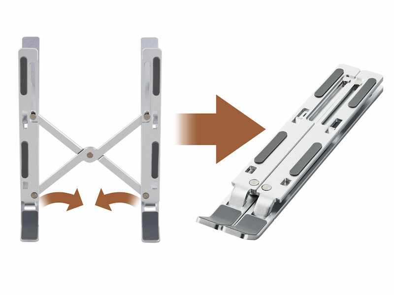 折りたたんでスリムに持ち運び