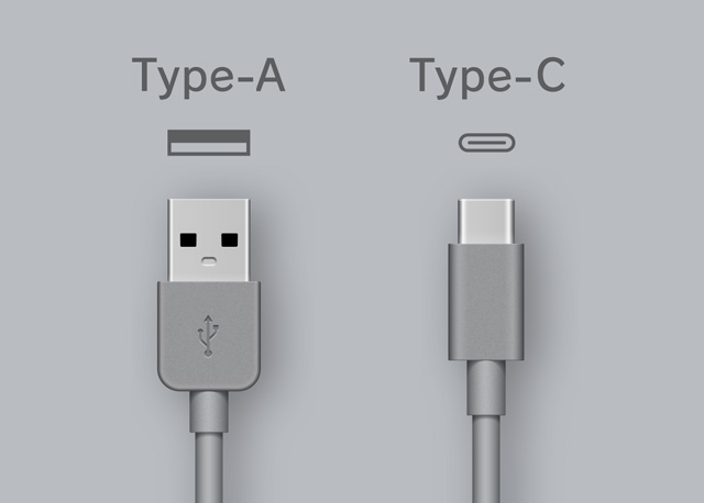 USBケーブル2種類付属