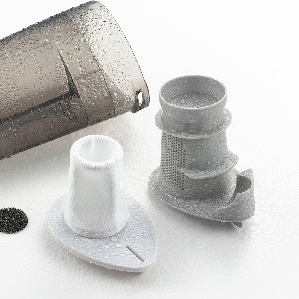 2層フィルターで微細なゴミもしっかり除去