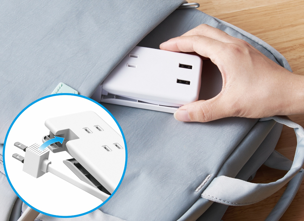 未使用時は本体側面部に収納可能